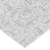 兵站学は単語と模造します ショートテーブルランナー (コーナー)