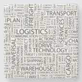 兵站学は単語と模造します ストーンコースター (正面)