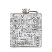 兵站学は単語と模造します フラスク (裏面)