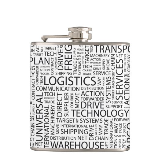 兵站学は単語と模造します フラスク (正面)