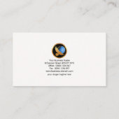 兵站学輸送の押印のスタイリッシュなコラム 名刺 (裏面)