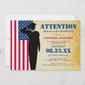 兵素朴士行きパーティー遠くに発表 招待状 (正面)