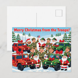 兵隊からのメリークリスマス! ポストカード