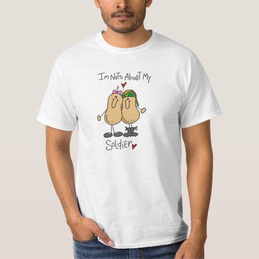 兵隊さんが大好きナッツTシャツ&ギフト Tシャツ (正面)