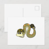 兵隊のヘビが武器を持って ポストカード (正面/裏面)