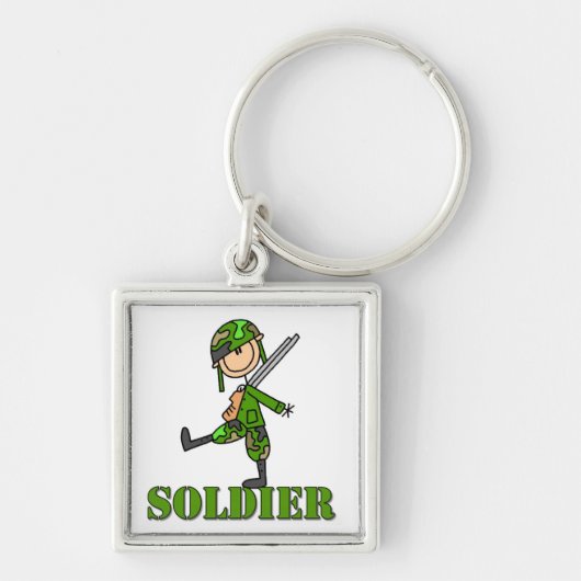 兵隊の棒人間 キーホルダー (正面)