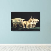 兵馬俑、秦 キャンバスプリント (インサイチュ (ウッドフロア))