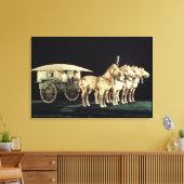 兵馬俑、秦 キャンバスプリント (インサイチュ (リビング))