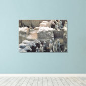 兵馬俑、秦、紀元前210年 キャンバスプリント (インサイチュ (ウッドフロア))