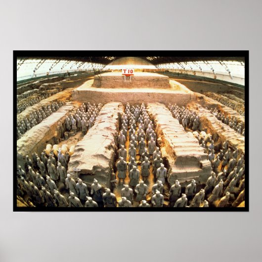 兵馬俑、秦、紀元前210年 ポスター (正面)