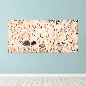 其のまま地口猫飼好五十三疋,国芳猫,国芳,浮世絵 キャンバスプリント (インサイチュ (ウッドフロア))