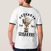 具体的なスニーカー"ニューヨーク" Tシャツ (裏面)