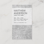 具体的なセメントとミニマルなモダン 名刺 (裏面)