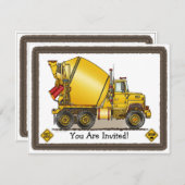 具体的なトラックはパーティの招待状をからかいます 招待状 (正面/裏面)