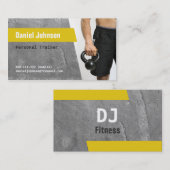 具体的なフィットネスのパーソナルトレーナーの写真 名刺 (正面/裏面)
