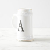具体的なモノグラムの手紙A ビールジョッキ (正面左)