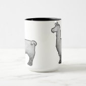 具体的なラマのマグ マグカップ (中央)