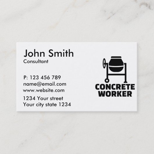 具体的な労働者 名刺 (正面)