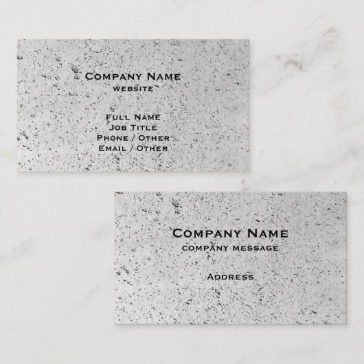 具体的な名刺 名刺 (正面/裏面)