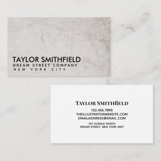 具体的な名刺 名刺 (正面/裏面)