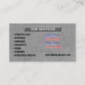 具体的な名刺 名刺 (裏面)