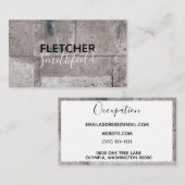 具体的な石 名刺 (正面/裏面)