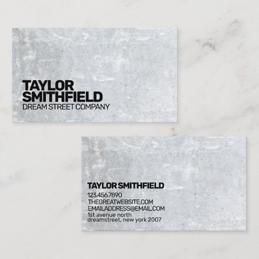 具体的モダン名刺 名刺 (正面/裏面)