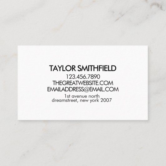 具体的素朴名刺 名刺 (裏面)