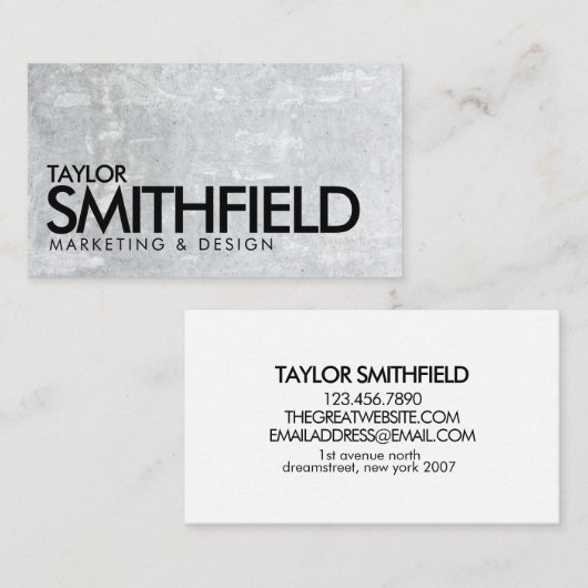 具体的素朴名刺 名刺 (正面/裏面)