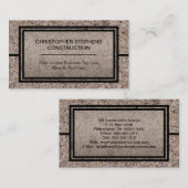 具体的素朴建築事業 名刺 (正面/裏面)