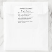 具材のみコテージ法ステッカーラベル スクエアシール (バッグ)