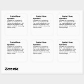 具材のみコテージ法ステッカーラベル スクエアシール (シート)