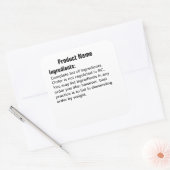 具材のみコテージ法ステッカーラベル スクエアシール (封筒)