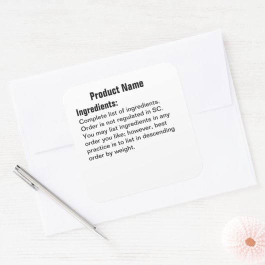 具材のみコテージ法ステッカーラベル スクエアシール (封筒)