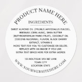 具材シンプル白黒ブルゴーニュ ラベル (デザイン2)