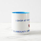 具象が付いているあなたの奨励金のコーヒー・マグ、 ツートーンマグカップ (中央)