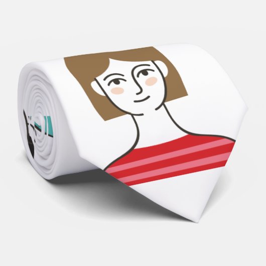 具象のタイ ネクタイ (ロール)