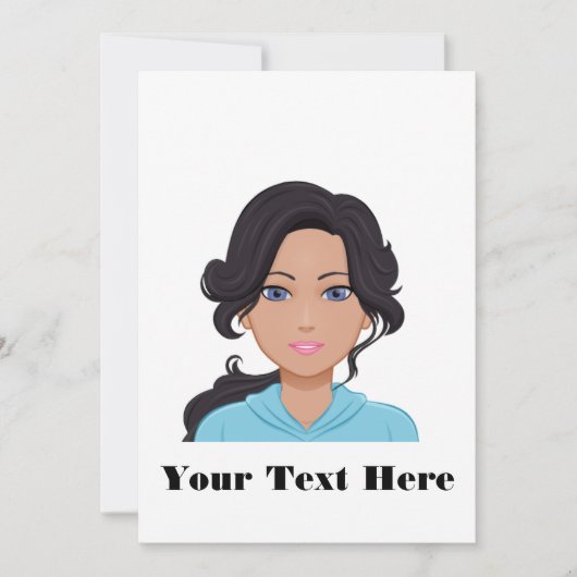 具象のメッセージカード ノートカード (正面)