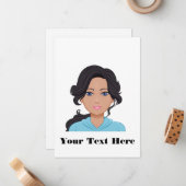 具象のメッセージカード ノートカード (正面/裏面インサイチュ)