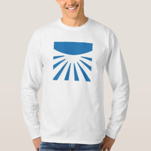 具象の長袖のワイシャツ Tシャツ