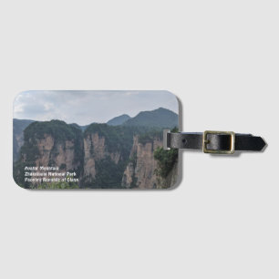 具象山の荷物のラベル ラゲッジタグ
