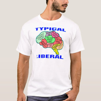 典型的で自由主義のな社会主義頭脳 Tシャツ