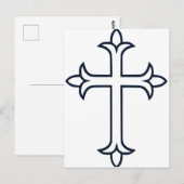 典型的なキリスト教の十字架 ポストカード (正面/裏面)