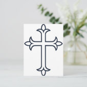典型的なキリスト教十字架 ポストカード (スタンド正面)