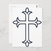 典型的なキリスト教十字架 ポストカード (正面/裏面)