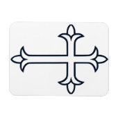 典型的なキリスト教十字架 マグネット (横)