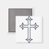 典型的なキリスト教十字架 マグネット (正面/裏面)