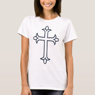 典型的なキリスト教十字架 Tシャツ