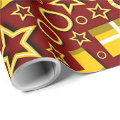 典型的なクリスマスのモチーフ ラッピングペーパー (ロールコーナー)