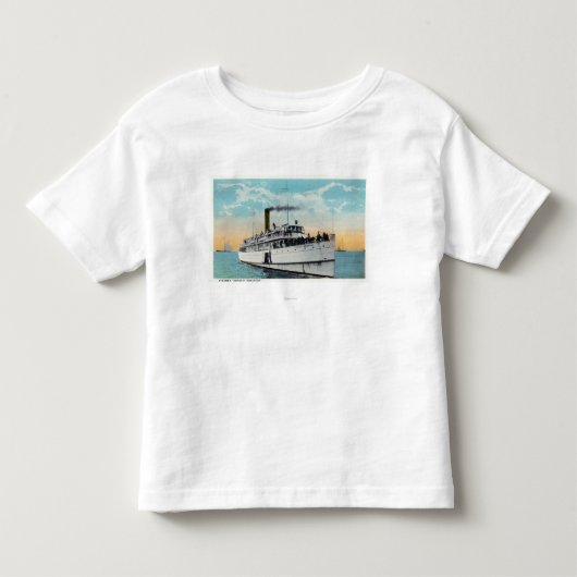 典型的なケープコッドの砂丘の眺め トドラーTシャツ (正面)
